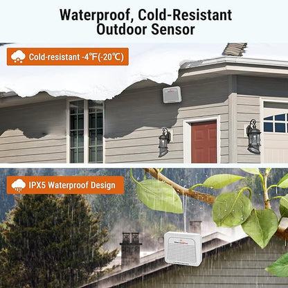 ThermoPro TP260B Indoor Outdoor Thermometer Wireless 1000ft/300m Range - Image 7