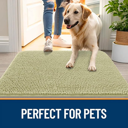 OLANLY Dog Door Mat for Muddy Paws 24x16, Absorbs Moisture and Dirt, Absorbent - Image 6