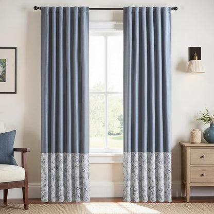 jinchan Faux Linen Blackout Curtains 84 Inch Length - Image 6