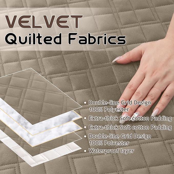 Arfntevss Waterproof Recliner Sectional Couch Covers - Image 3