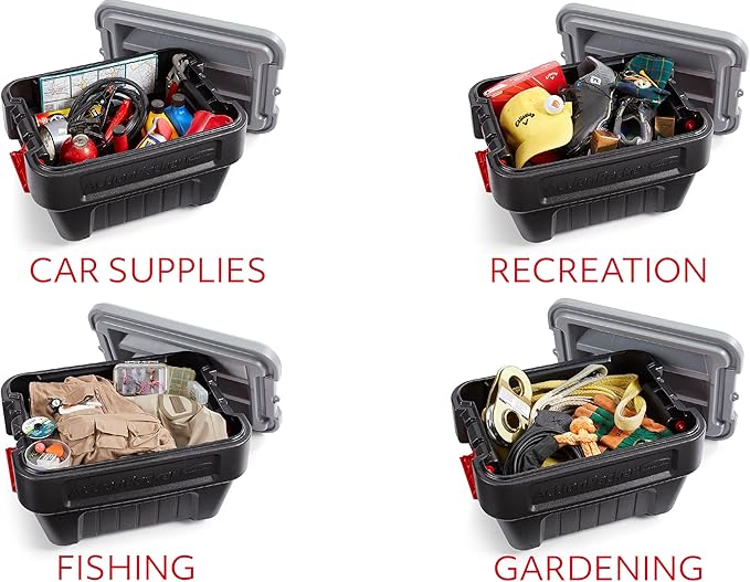 Rubbermaid® ActionPacker® 8 Gal Lockable Storage Box Pack of 4, Industrial - Image 8