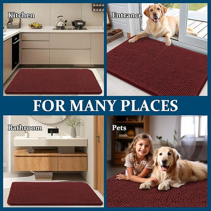 OLANLY Dog Door Mat for Muddy Paws 70x32, Absorbs Moisture and Dirt, Absorbent - Image 8