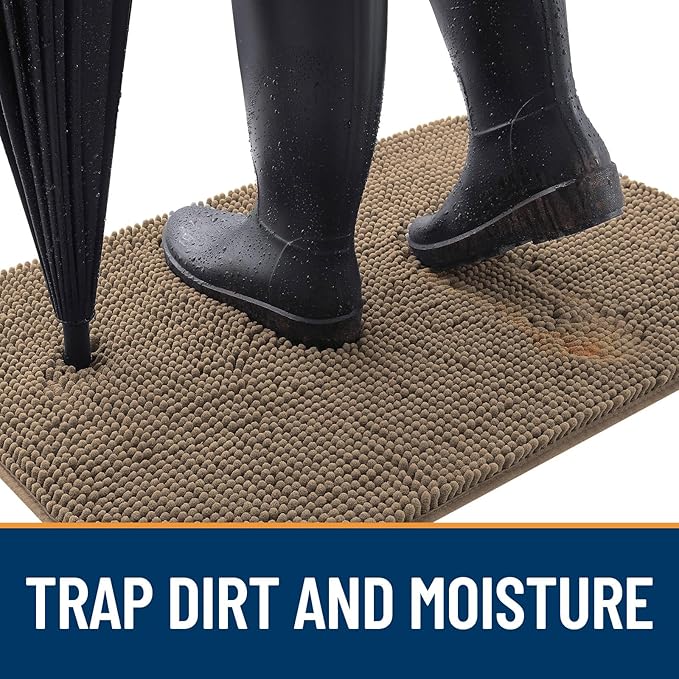 OLANLY Dog Door Mat for Muddy Paws 70x24, Absorbs Moisture and Dirt, Absorbent - Image 2