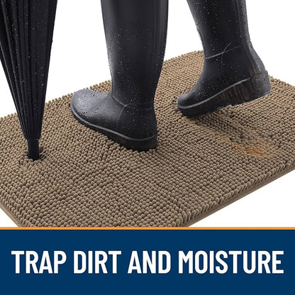 OLANLY Dog Door Mat for Muddy Paws 59x35, Absorbs Moisture and Dirt, Absorbent - Image 2