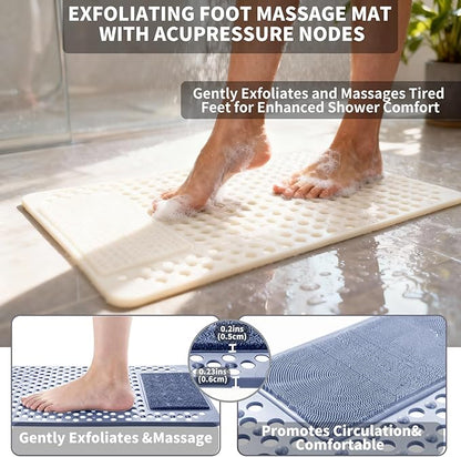 Bath Tub Shower Mat with Soft Shower Foot Scrubber Mat - Image 6