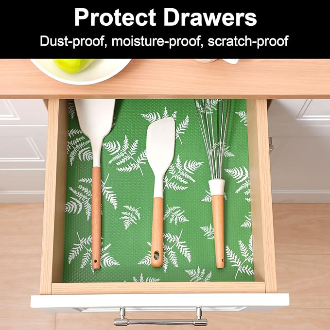 Cooyes Shelf Liners for Kitchen Cabinets, Waterproof and Oil-Proof Kitchen - Image 3