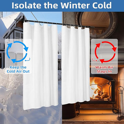 DriftAway Soundproof Thermal Insulated Quilted Curtain Liners - Image 4