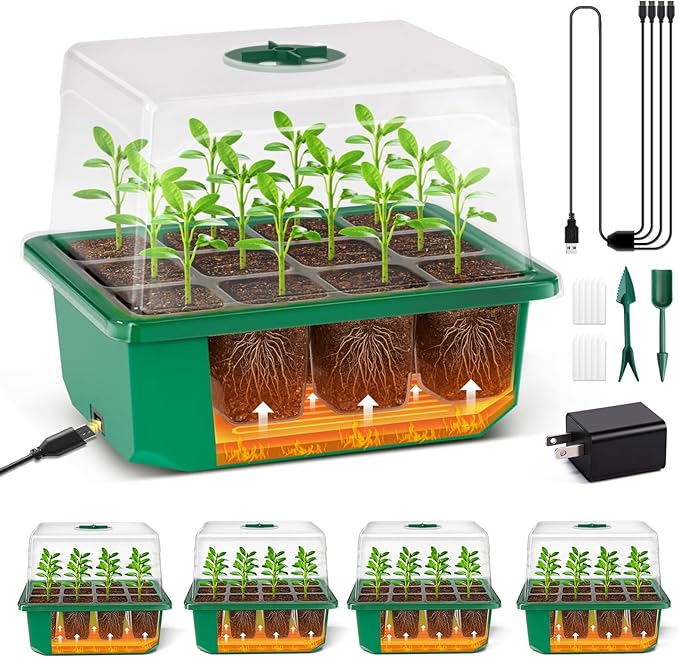 YAUNGEL 4 Pack Seed Starter Tray by YAUNGEL