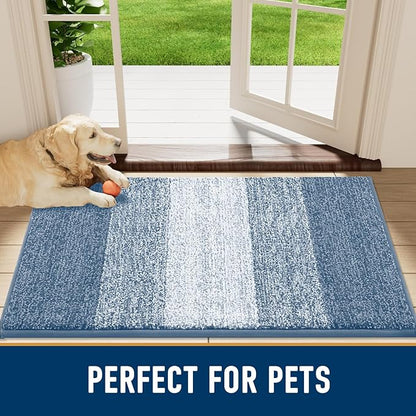 Smiry Dog Door Mat for Muddy Paws, Absorbs Moisture and Dirt, Low-Profile - Image 7