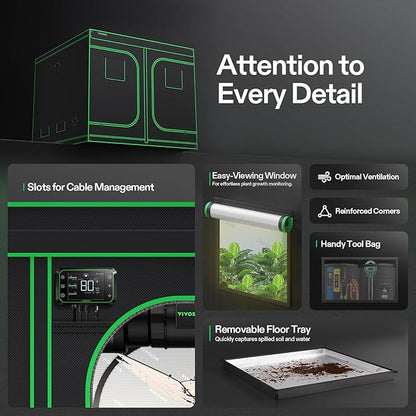 VIVOSUN S888 8x8 Grow Tent - Image 6