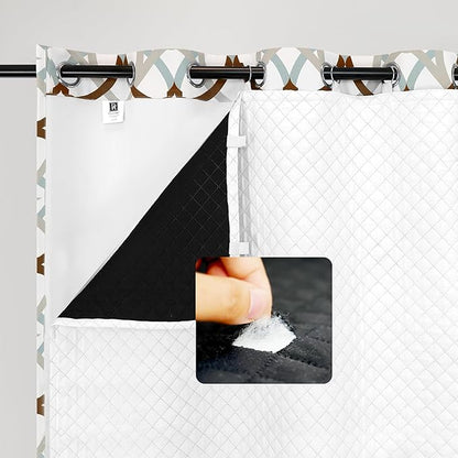 DriftAway Soundproof Thermal Insulated Quilted Curtain Liners by DriftAway