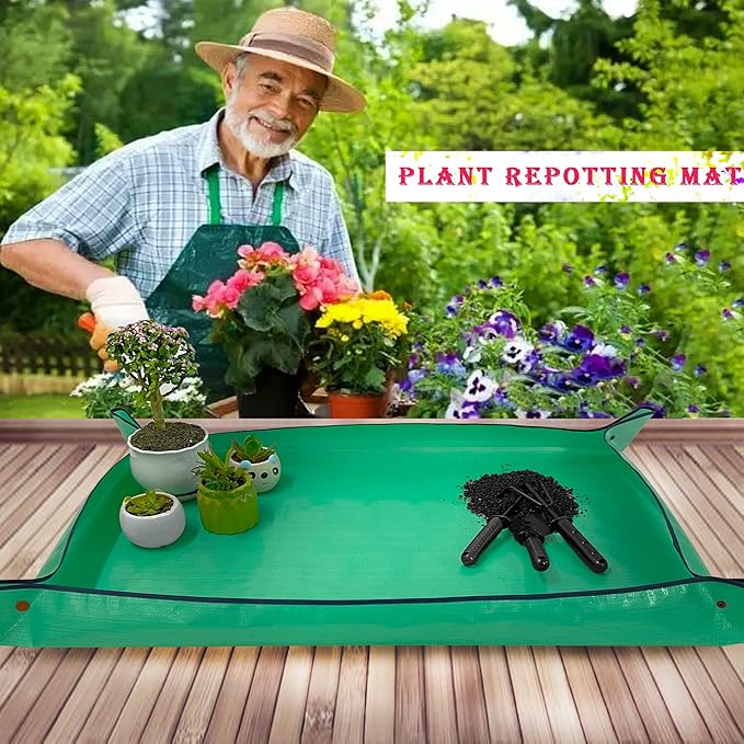 BIUWING Extra Large Plant Repotting Mat, Thickened Waterproof - Image 6