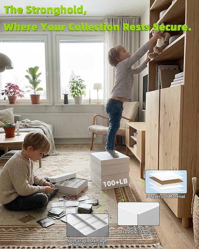 Standard Card Storage Box with Baffle and Trading Card Dividers, Trading Card - Image 8