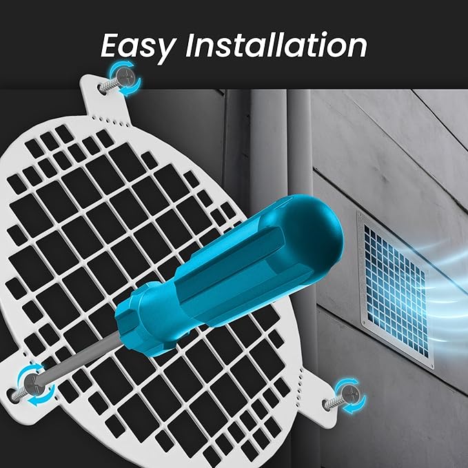 Repa Market 8" Inch Galvanized Steel Round Crawl Space Vent Grid - Image 3