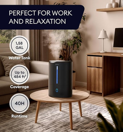 Top Fill Humidifier with Essential Oil Diffuser 6L - Image 2