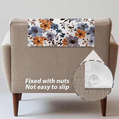 Flower Headrest Covers for Recliner Sofa Stain Resistant Couch Protector - Image 6