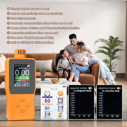 Ozone Detector, O3 Air Quality Meter Indoor, Portable Air Quality Monitor - Image 5