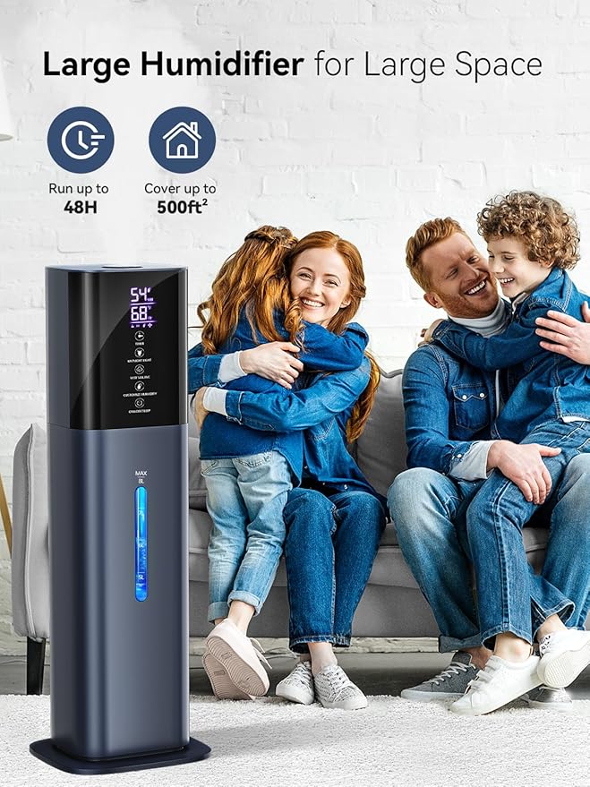 Humidifiers for Bedroom, 2.11Gal 8L Quiet Humidifiers for Large Room - Image 3