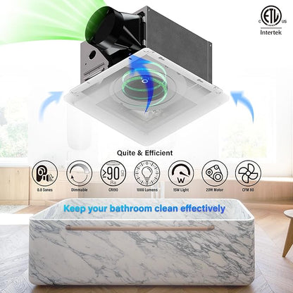 2 in 1 Bathroom Exhaust Fan - Image 3