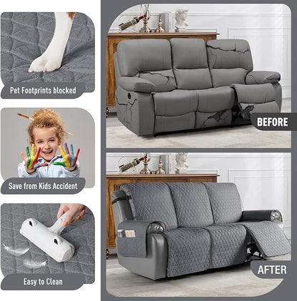TAOCOCO 100% Waterproof Recliner Cover, Non-Slip Washable Reclining Couch Cover - Image 6