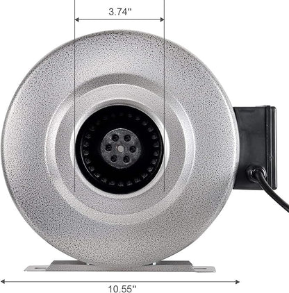 iPower 4 Inch 190 CFM Duct Inline Fan - Image 3