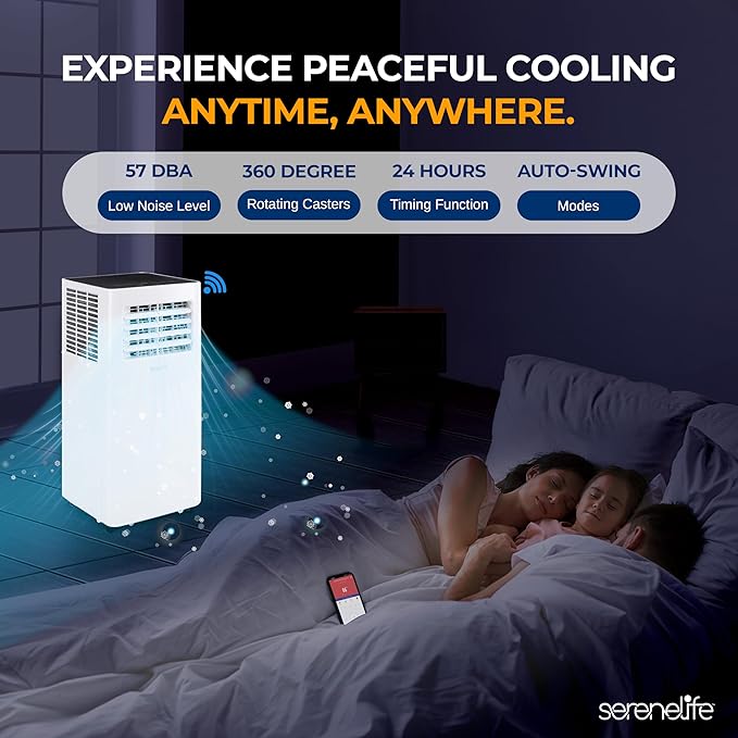 SereneLife Small Air Conditioner Portable 10, 000 BTU - Image 5