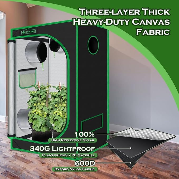 24"x36"x60"Grow Tent for Plants Mylar Hydroponic Grow Tents Indoor Grow Room - Image 5