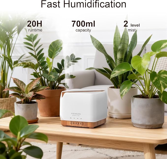 ASAKUKI Smart WiFi Essential Oil Diffuser, Large 700 ml Cool Mist Humidifier - Image 7