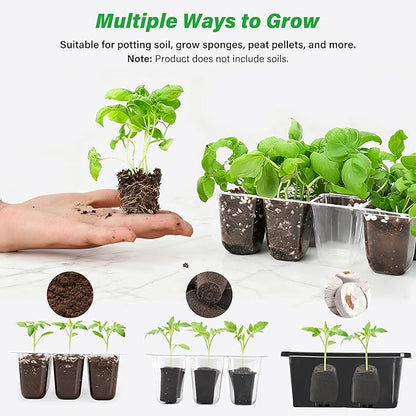 Bonviee 5-Pack Seed Starter Tray Seedling Kits, Plant Starter Kit - Image 5