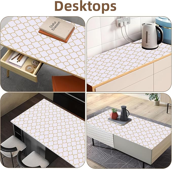 Shelf Drawer Liners for Kitchen Cabinets 11.8 x 236.2 Inches Non Adhesive - Image 9