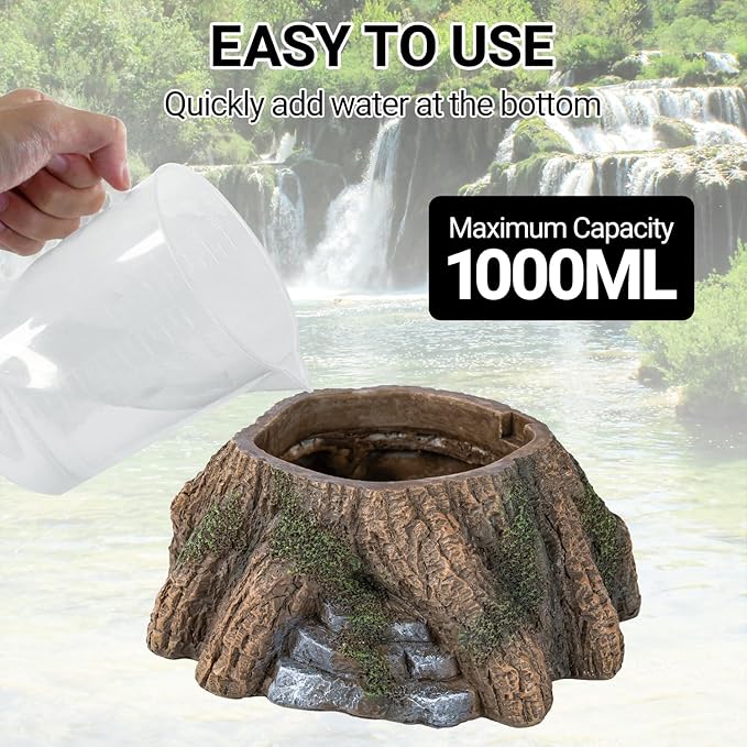 REPTIZOO Reptile Humidifier Fogger, Tree Trunk Humidifier - Image 3