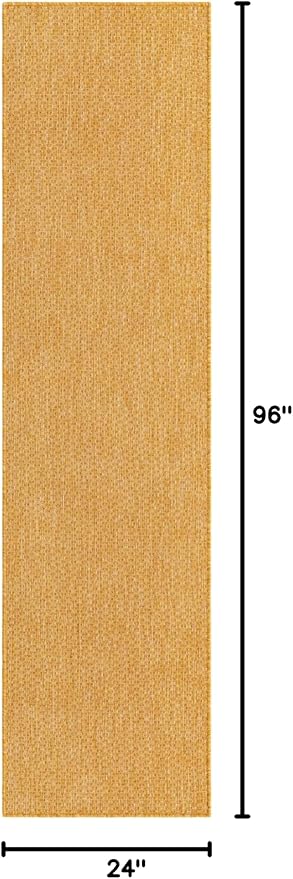 Unique Loom Collection Casual Transitional Solid Heathered Indoor/Outdoor - Image 3