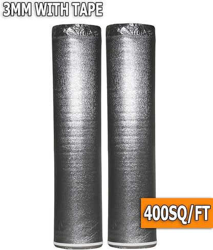400SQFT AMERIQUE 3MM Thick Flooring Silver Underlayment Padding - Image 2