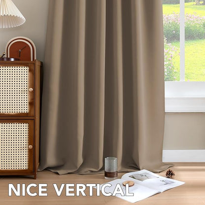 H.VERSAILTEX Blackout Curtains Thermal Insulated Window Treatment Panels Room - Image 8