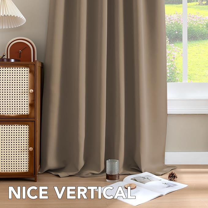 H.VERSAILTEX Blackout Curtains Thermal Insulated Window Treatment Panels Room - Image 8