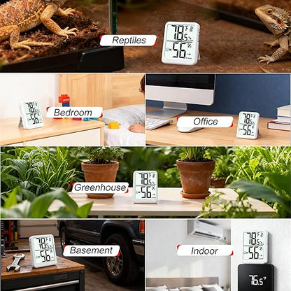 Room Thermometer Indoor Hygrometer Humidity Meter Gauge Digital Temperature and - Image 5