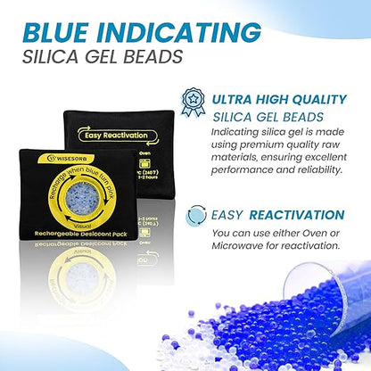 200g Reusable Silica Gel Desiccant, Color Indicating Rechargeable Desiccant - Image 3