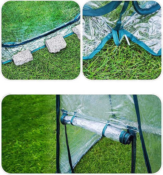 porayhut Pop Up Greenhouse Cover, Flower House Mini Gardening Plant Flower - Image 4