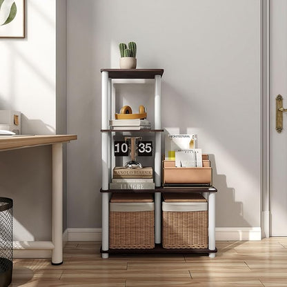 Homes: Inside + Out Apexa Modern 4-Cube Ladder Shelving Units, Collectibles - Image 2