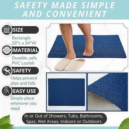 Enkosi Loofah Non-Slip Shower Mat - Image 3