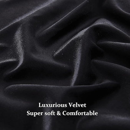 Luxury Black Decorative Velvet Curtains 102 inches Elegant Living Room Curtain - Image 6
