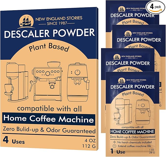 Descaling Powder Solution Removes Scale and Build-Up, Automatic Coffee Pots & by NewEnglandStories