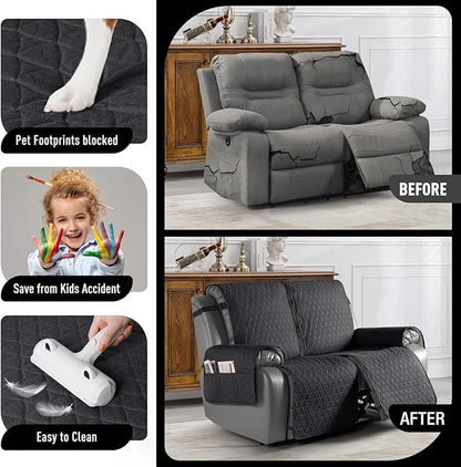 TAOCOCO 100% Waterproof Recliner Cover, Non-Slip Washable Reclining Couch Cover - Image 2
