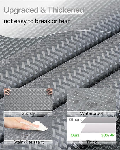 Shelf and Drawer Liner for Kitchen Cabinet, Non-Adhesive 12in x 120in - Image 2