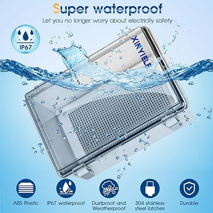 Waterproof Outdoor Project ABS Plastic Junction Box IP67 Weatherproof Dustproof - Image 2