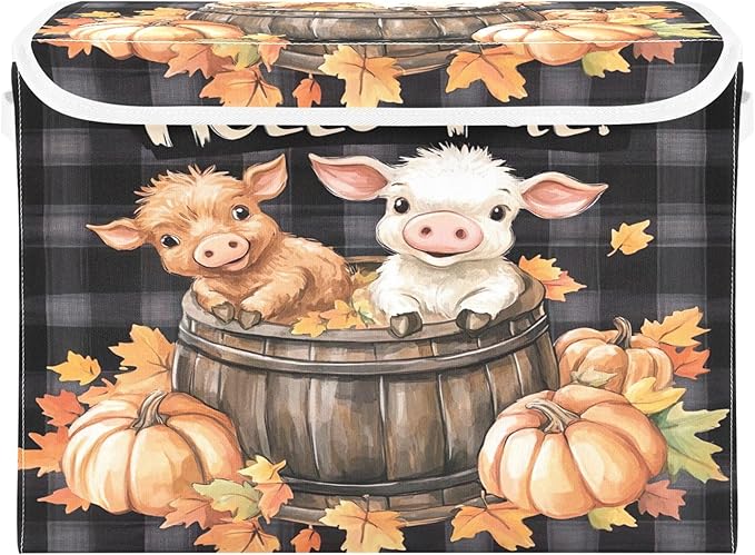 xigua Cute Highland Cow Storage Bins by LLCxigua