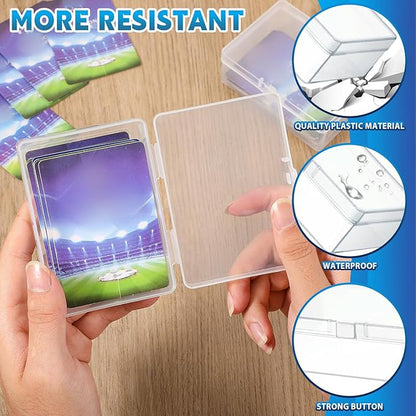 Vicenpal 36 Pcs Playing Card Boxes Clear Plastic Deck Cases Trading Card - Image 3