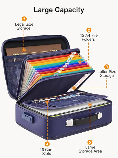 SMARTAKE Fireproof Document Box - Image 5
