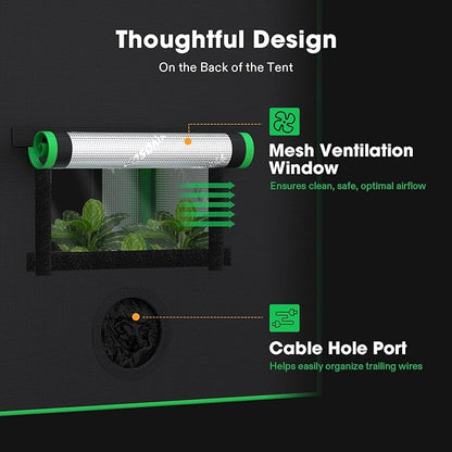 VIVOSUN Small Grow Tent for Aerogarden, Hydroponics Growing System, 20”x14”x21” - Image 3