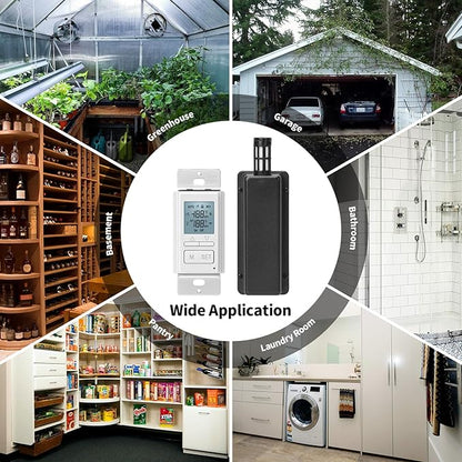 Ortis New 2024! Humidity Sensor Switch, in-Wall Bathroom Fan Automated Control - Image 8